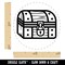 Locked Treasure Chest RPG Loot Rubber Stamp for Stamping Crafting Planners